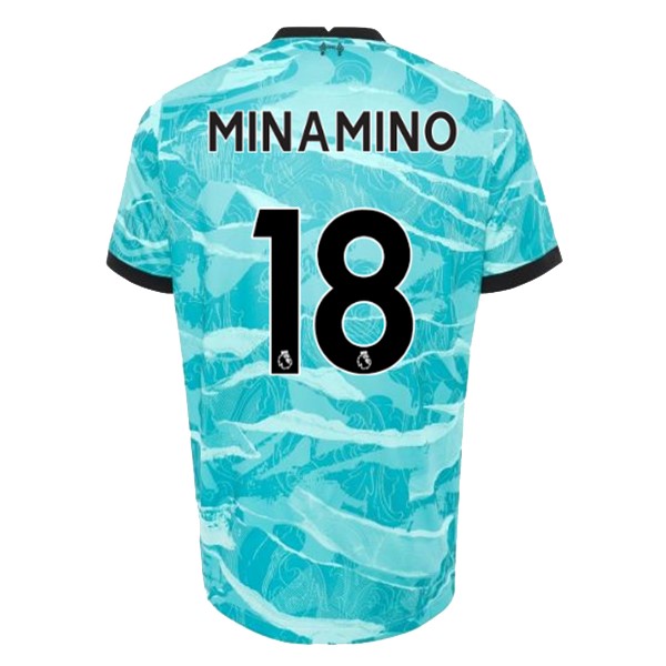 Maglia Liverpool NO.18 Minamino 2ª 2020-2021 Blu
